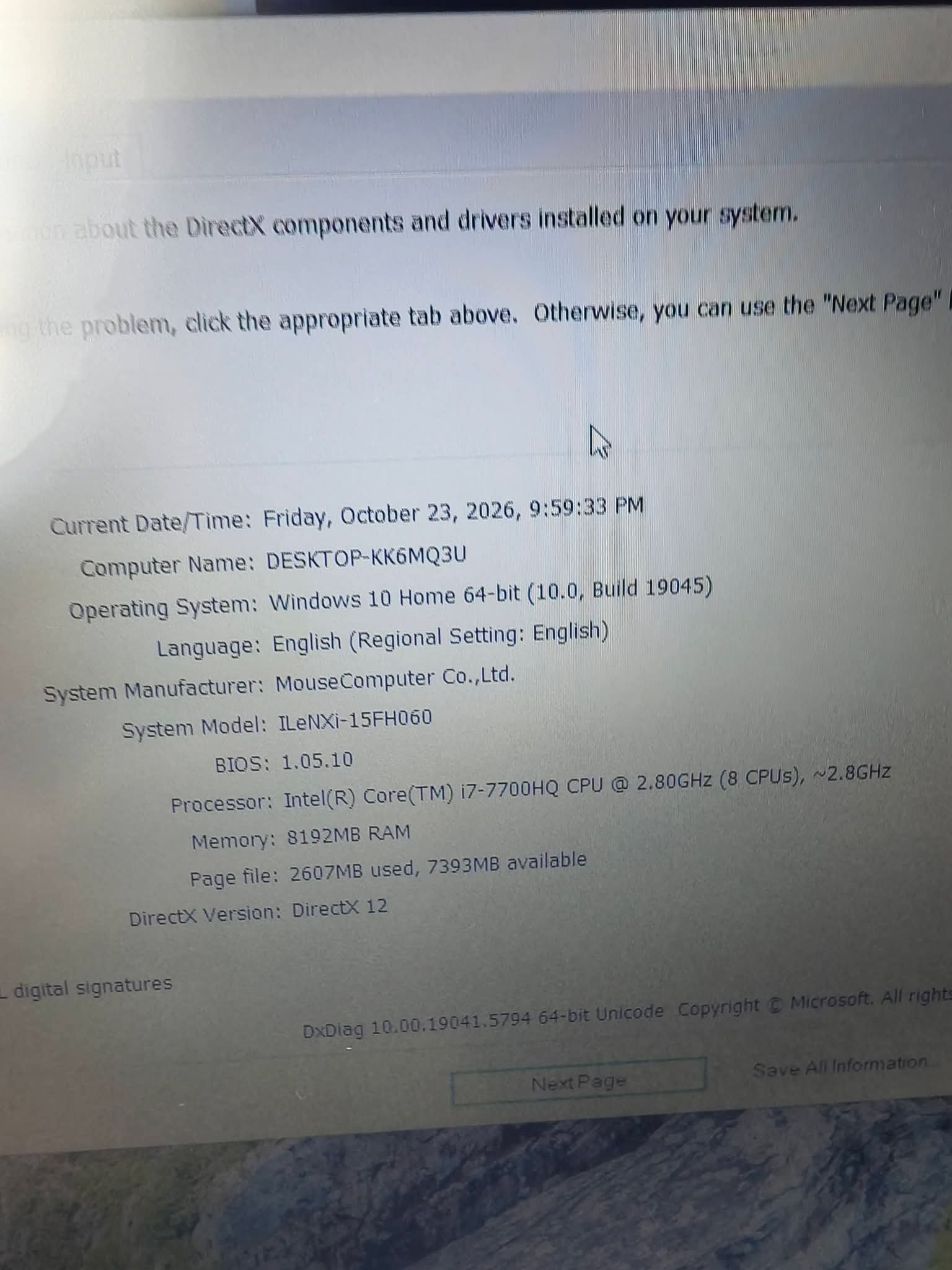 MOUSECOMPUTER IIYAMA ILeNXi 15FH060 – CORE i7-7700HQ, GTX 950M