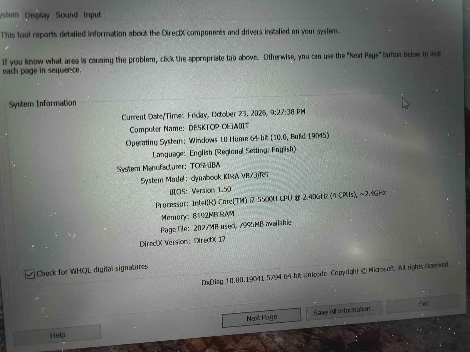 TOSHIBA DYNABOOK KIRA VB73/RS – CORE i7, MỎNG NHẸ