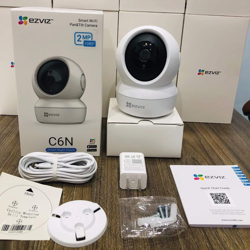 Lắp đặt camera unbox Camera c6n