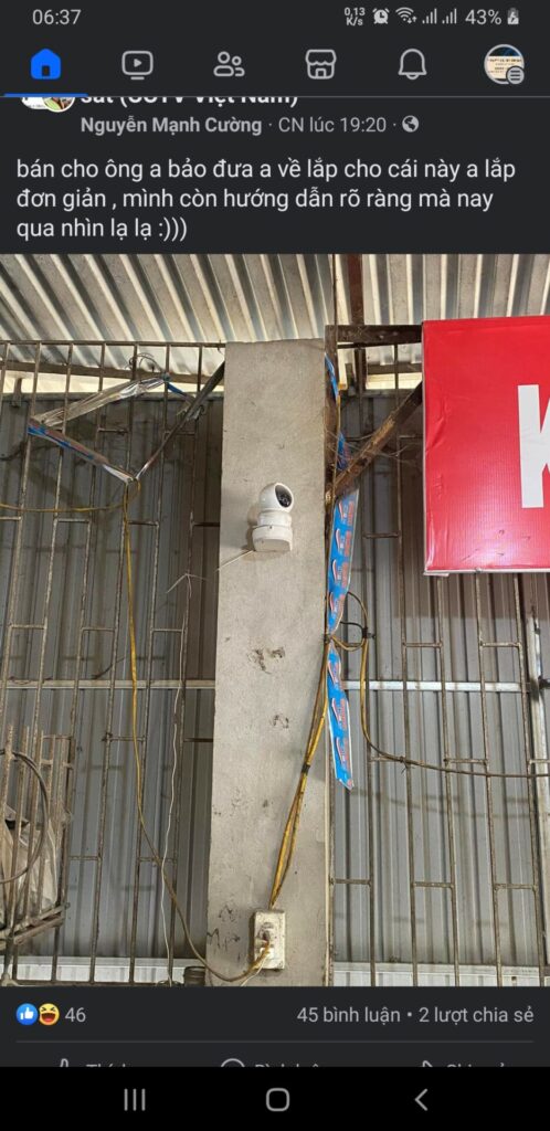 lắp đặt camera an ninh giá rẻ sai cách