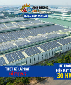 Gói Hệ Thống Điện Mặt Trời 30KWp(Giảm 9-10 triệu/tháng)