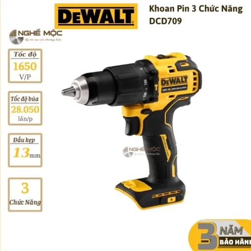 DCD709 Dewalt - Máy khoan pin 709 Dewalt chính hãng