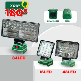 Đèn LED Tích Điện Chạy Pin WORKFIX Bóng LED Tiện Lợi Tiết kiệm năng lượng