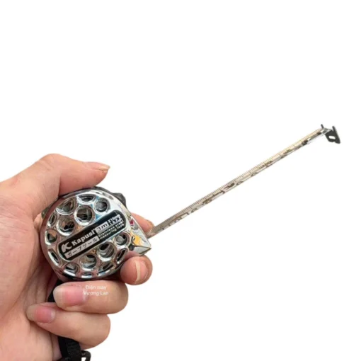 Thước kéo Inox 3m, 5m, 7.5m Kapusi - Thước cuộn, thước rút, thước mét vỏ bọc cao su chống sốc