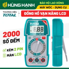 Đồng hồ vạn năng Total TMT5360011, đo điện AC/DC, có đèn nền, phát hiện điện áp, kèm pin