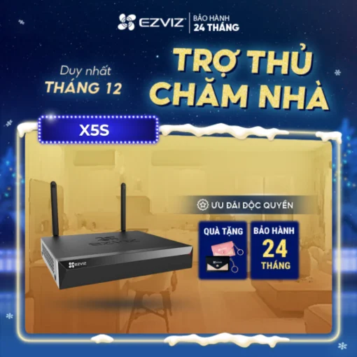 [MỚI] Đầu ghi camera EZVIZ X5S Không Dây - Hỗ trợ ONVIF, Kết nối lên đến 8 camera Wifi kết nối cùng một lúc