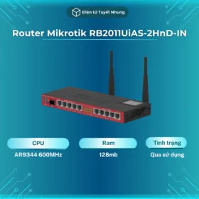 Router Cân Bằng Tải Mikrotik RB2011UiAS-2HnD-IN, Thiết Bị Cân Bằng Tải Mikrotik BH 1-1