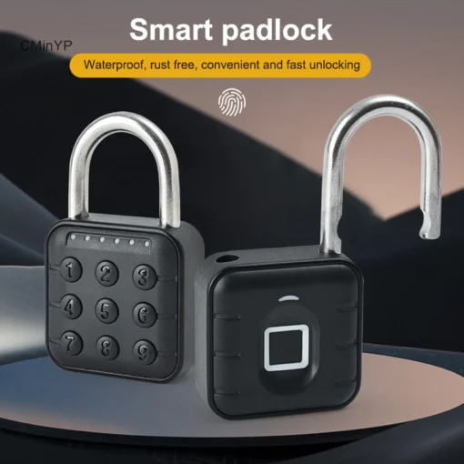 Cminyp Thông Minh Sinh trắc Học Vân Tay Khóa Cửa Thông Minh Keyless Mở Khóa Nhanh Chống Trộm